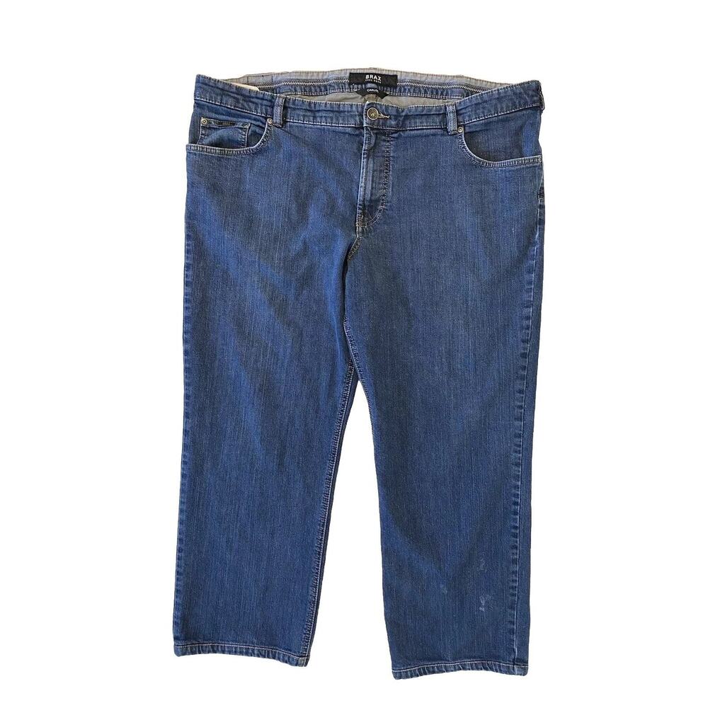 Brax Feel Good Carlos Mens Jeans Straight 5 Pocket 44 X 34 Comfort Waist READ